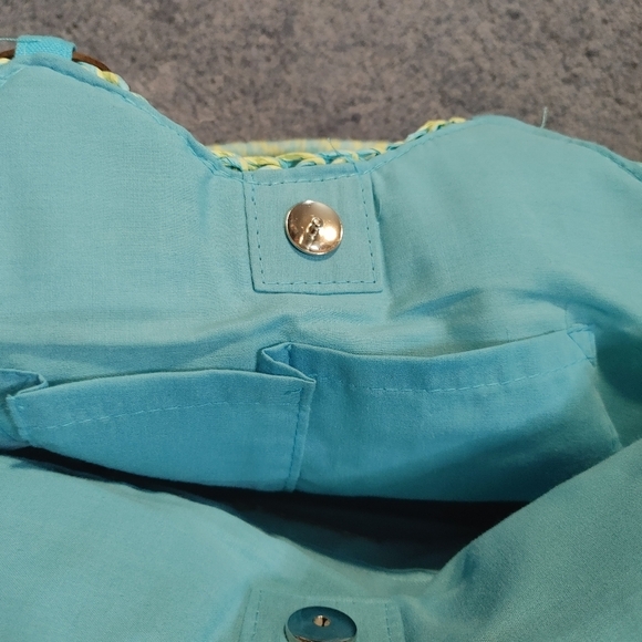 Capelli Multicolor Woven Tote Bag, Purse, Handbag - Picture 8 of 11